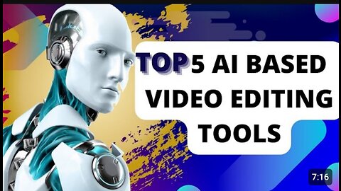 Top 5 AI application for new video editing tools