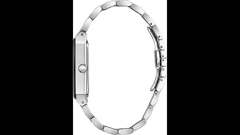Bulova Men's Modern Stainless 3-Hand Quartz Watch, Black Rectangle Dial with Diamonds Style: 96...