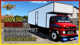 Mercedes Bens 1313 no Baú e Carroceria Euro Truck Simulator 2