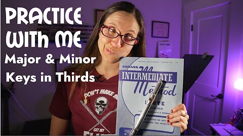 Major and Minor Keys In Thirds | Rubank Intermediate Method For Flute | Flute Practice With Me