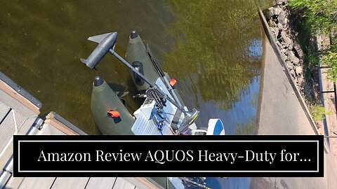 Review AQUOS Heavy-Duty for One Series FM 10.2 ft plus Inflatable Fishing Pontoon Boat with Gua...