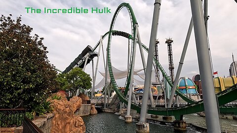 Off Ride Footage of THE INCREDIBLE HULK at Islands Of Adventure, Orlando, USA