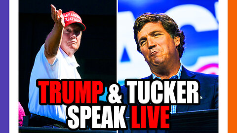 🔴LIVE: Tucker Carlson Interviews Donald Trump 🟠⚪🟣