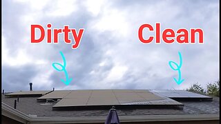 How to easily clean rooftop solar panels and gain over 20% in production