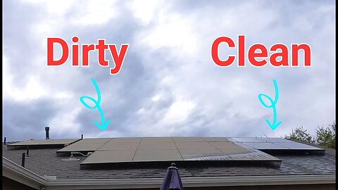 How to easily clean rooftop solar panels and gain over 20% in production