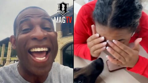 Deion Sanders Teases Daughter Shelomi For Wearing Fake Eyelashes! 😂