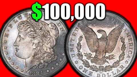 EXTREMELY VALUABLE SILVER MORGAN DOLLAR COINS!! 1884 SILVER DOLLARS WORTH MONEY