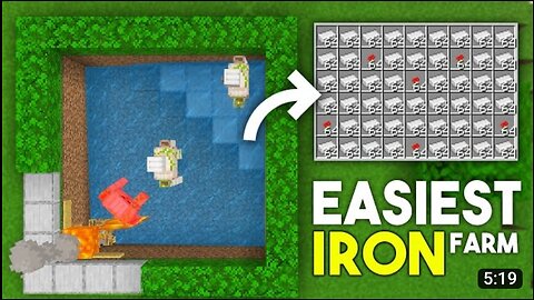 EASY 1.19 IRON FARM TUTORIAL in Minecraft