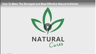 How to make a strong and effective alternative and natural antibiotic