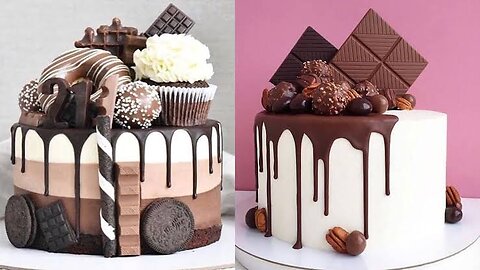 So beautiful decoration 🍓😍 ideas 💡| Most satisfying cake decoration video .