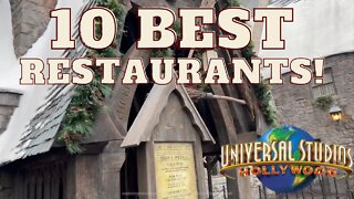 Top 10 BEST Restaurants At Universal Studios Hollywood!