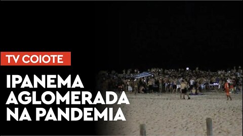 Vídeos mostram Praia de Ipanema lotada com festa, em meio a pandemia