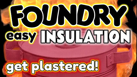 How to easily Insulate Your furnace (foundry) using plaster - by VOGMAN