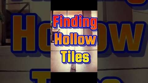 Easy way to find loose floor tile in your home