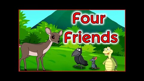 Four Friends | English Cartoon | Panchatantra Moral Stories for Kids |