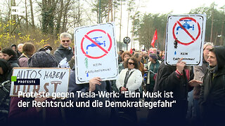 Proteste gegen Tesla-Werk: "Elon Musk ist der Rechtsruck und die Demokratiegefahr"