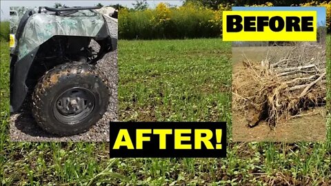 Illinois Farm VLOG: Land clearing plot update, duck pond & ATV tire repair