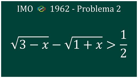 Problema da IMO 1962 de inequação radical (modificado)