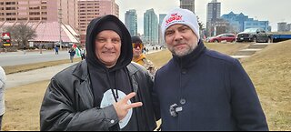 2024 02 25 Pastor Pawlowski speech in Mississauga SQ1. Convoy from Brampton to Mississauga.