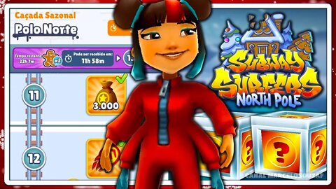 Subway Surfers Polo Norte 2021 | Caçada Sazonal até Nível 12 com a Festive Yutani