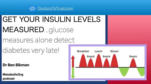 Ben Bikman1: GET YOUR INSULIN LEVELS MEASURED...glucose measures alone detect diabetes very late!