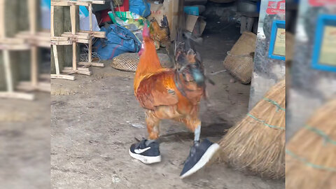 Funny video | Hen with shoe #funny #entertainment #rumble #shorts #videos #video #Comedy