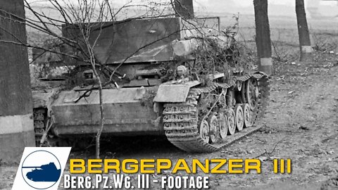 Rare WW2 Bergepanzer III - Berg.Pz.Wg. III - Footage.