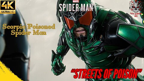 Streets Of Poison, Spider-Man encounters Scorpion, Marvel's Spider Man 4K Gameplay