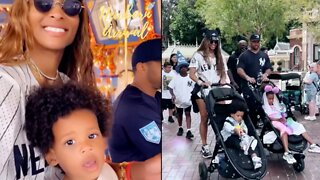 Russell Wilson & Ciara Take Son Win To Disneyland For The 1st Time!