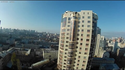 $25 Hotel Room Balcony City View Kiev Ukraine #Shorts