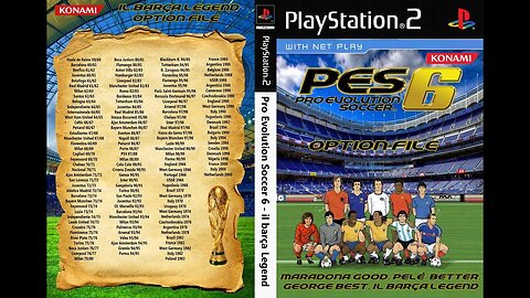 PES 6 - Il Barça Legend (Option File - PS2)