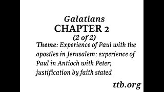 Galatians Chapter 2 (Bible Study) (2 of 2)