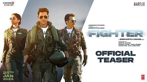 FIGHTER - Teaser| HRITHIK ROSHAN|DEEPIKA PADUKONE| ANIL KAPUR |SIDDARTH ANAND| 25TH JANUARY 2023