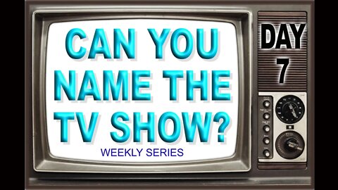 Set 7 of "Guess the TV shows" Getting close to the end