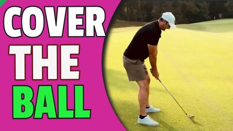 Cover The Golf Ball And Hit Golf Ball Below Your Feet