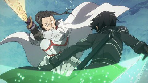 Sword Art Online - duel between Kirito and Kuradeel