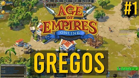 Age of empires online Começo com gregos parte 1