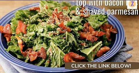 How to lose weight fast & easy with Custom Keto Diet, Warm Keto Kale Salad in Bacon Vinaigrette