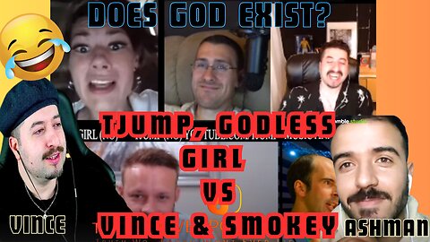 DOES GOD EXIST - TJUMP, GODLESS GIRL VS VINCE & SMOKEY Reaction 2020 DEBATE