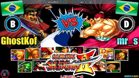 Samurai Shodown II (GhostKof Vs. mr_s) [Brazil Vs. Brazil]