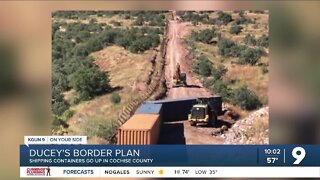 Shipping containers go up along southern border in Cochise County