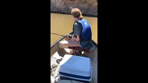 little GIRL catches MONSTER FISH!!!