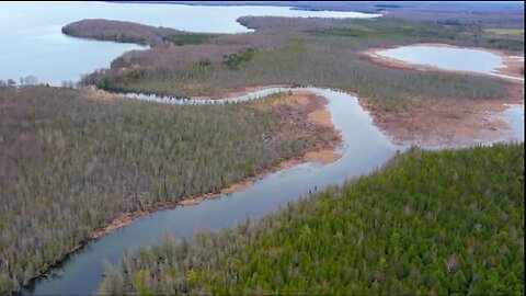 Aerial Drone Footage from the 10 Curves Boat Launch.