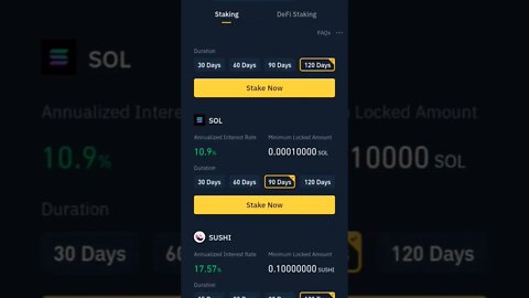 SOLANA BINANCE EARN STAKING CRYPTO PASSIVE INCOME #staking #cryptostaking #solana #binanceearn #eth