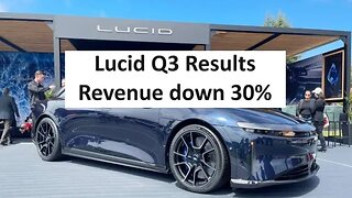 Lucid Q3 results and revenue is down 30%