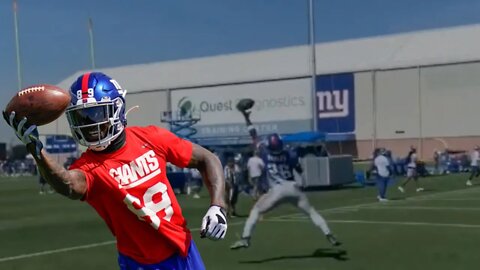 Saquon, Toney Make Incredible TD Catches at New York Giants Training Camp