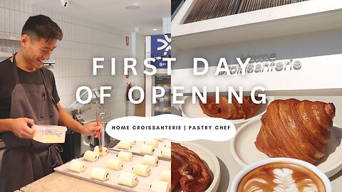 home croissanterie cafe opening vlog ☕️ | BEHIND THE SCENES: business owner & pastry chef 🥐 🧑🏻‍🍳