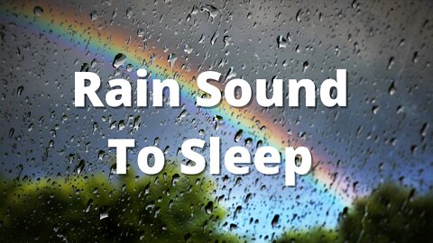 Rain Sound To Sleep Relax | Dark Screen