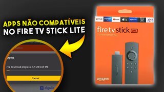 Como INSTALAR APPS NÃO COMPATÍVEIS com FIRE TV STICK LITE da AMAZON