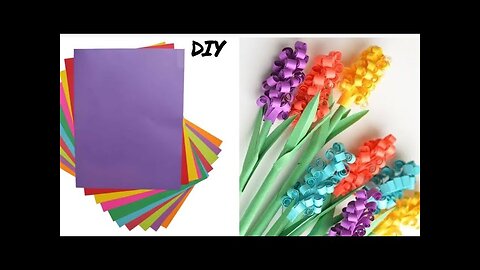 how to make paper flowers/easy paper flower craft/small paper flowers/diy flower